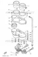 TELLERSET voor Yamaha TZR250 1989