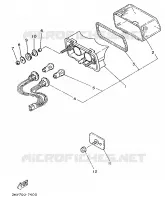 ACHTERLICHT voor Yamaha TZR250 1989