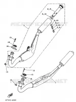 UITLAAT voor Yamaha TZR250 1989