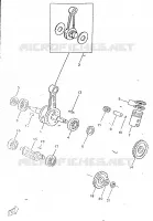 KRUKAS / ZUIGER voor Yamaha TZR50 1998