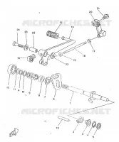 SCHAKEL STANG / PEDAAL voor Yamaha TZR50 1998