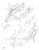 ZIJKUIPDEEL voor Yamaha TZR50 1998