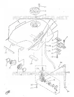 BENZINE TANK voor Yamaha TZR50 1998