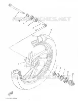 VOORWIEL voor Yamaha TZR50 1998