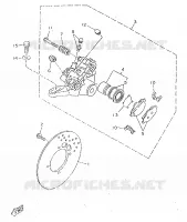 REMKLAUW ACHTER voor Yamaha TZR50 1998