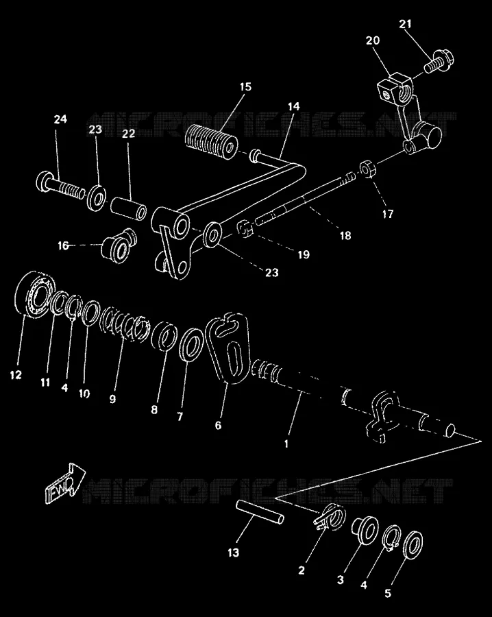 SCHAKEL STANG / PEDAAL Yamaha MOTO 50 1999 TZR  TZR50