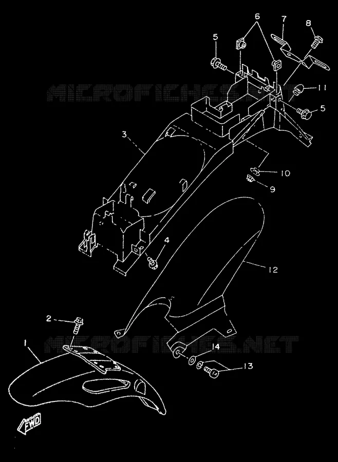 SPATBORD Yamaha MOTO 50 1999 TZR  TZR50