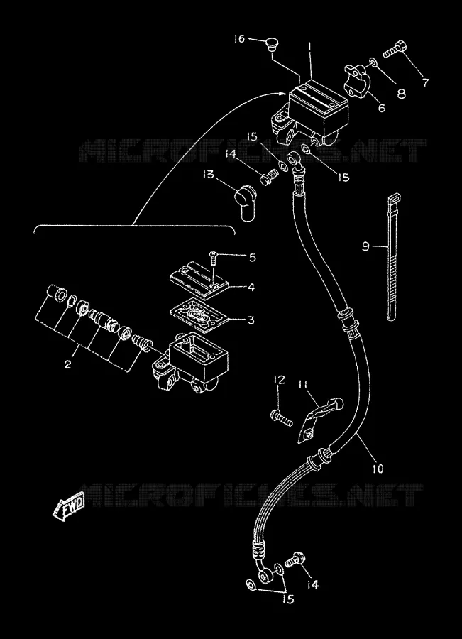 REMPOMP VOOR Yamaha MOTO 50 1999 TZR  TZR50