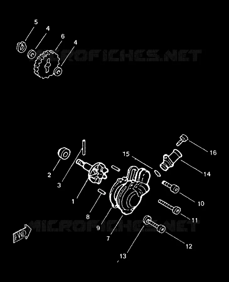 WATERPOMP / SLANGEN Yamaha MOTO 50 1999 TZR  TZR50