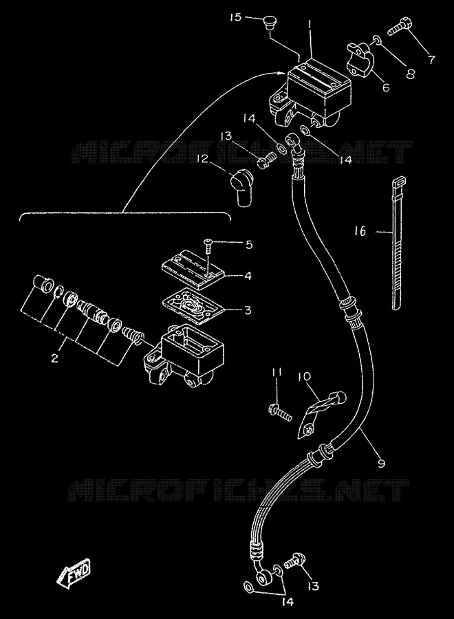 REMPOMP VOOR Yamaha MOTO 50 1999 TZR  TZR50