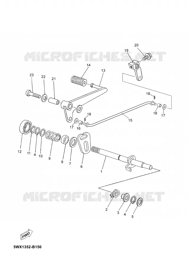 SCHAKEL STANG / PEDAAL Yamaha MOTO 50 2005 TZR  TZR50