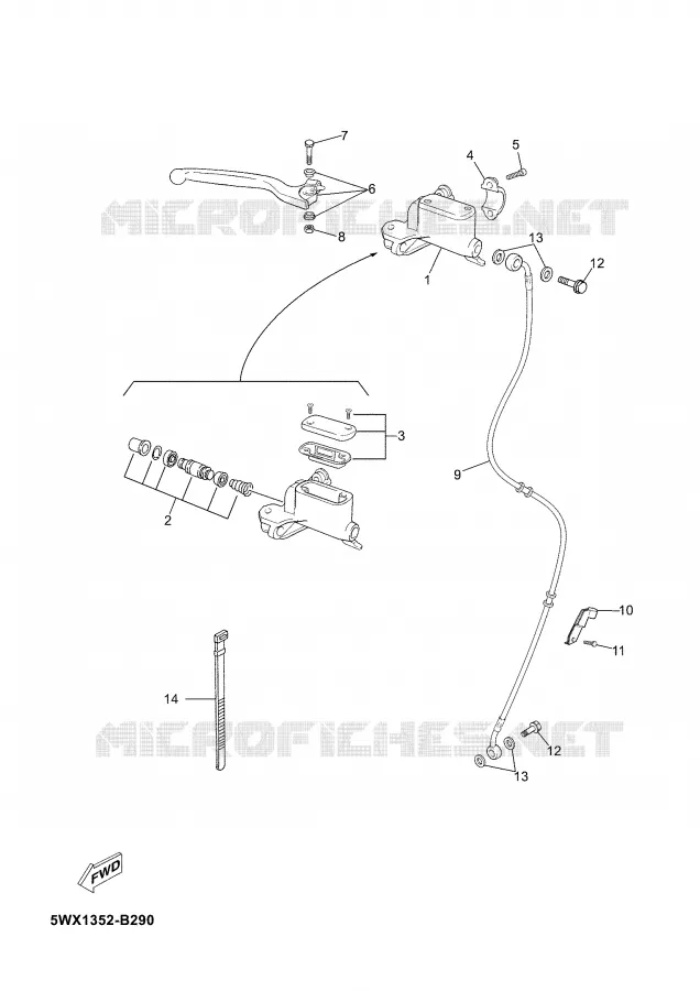 POMP VOOR Yamaha MOTO 50 2006 TZR  TZR50