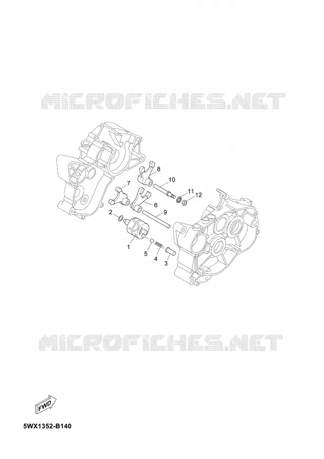 SCHAKELWALS / VORKEN Yamaha MOTO 50 2007 TZR  TZR50