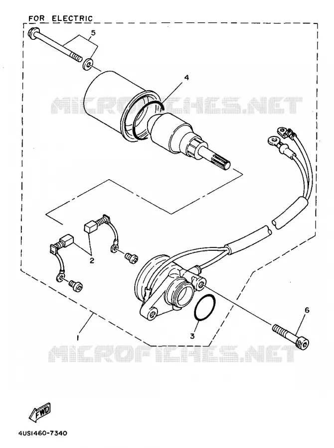 STARTMOTOR Yamaha SCOOTER 110 1997 F1-ZR  V110ZE