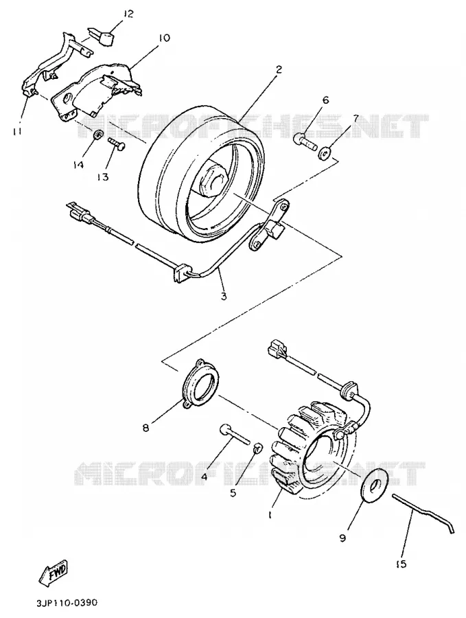DYNAMO Yamaha MOTO 1200 1991 VMAX  V-MAX12