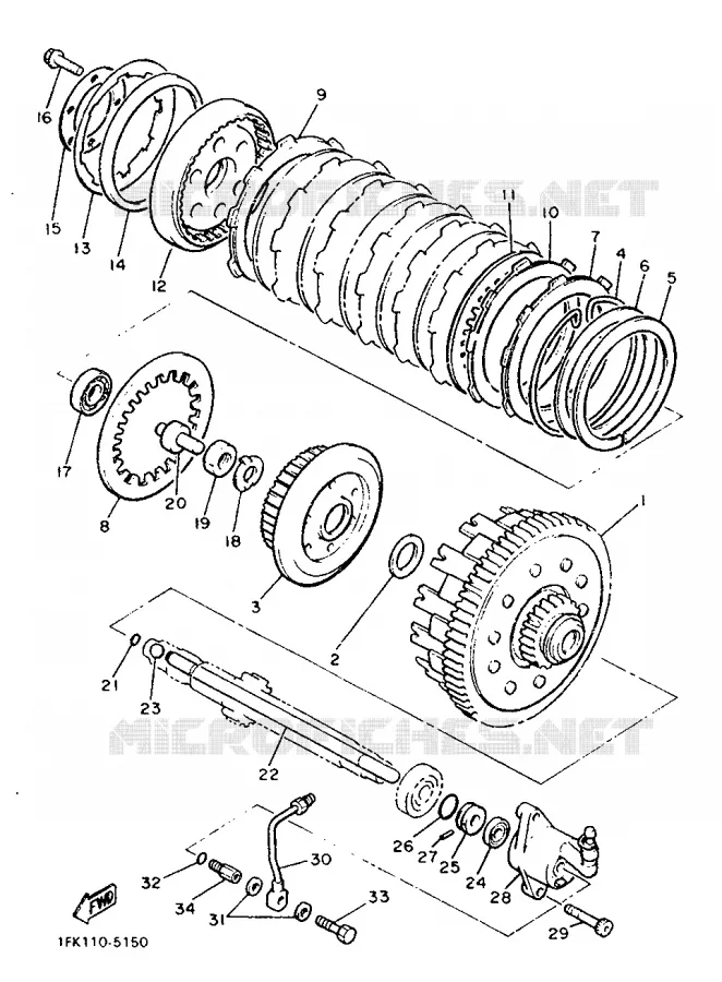 STARTMOTOR KOPPELINGS Yamaha MOTO 1200 1992 VMAX  V-MAX12