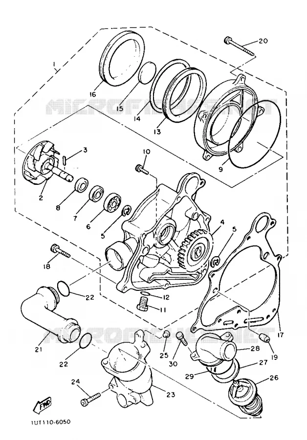 WATERPOMP Yamaha MOTO 1200 1992 VMAX  V-MAX12