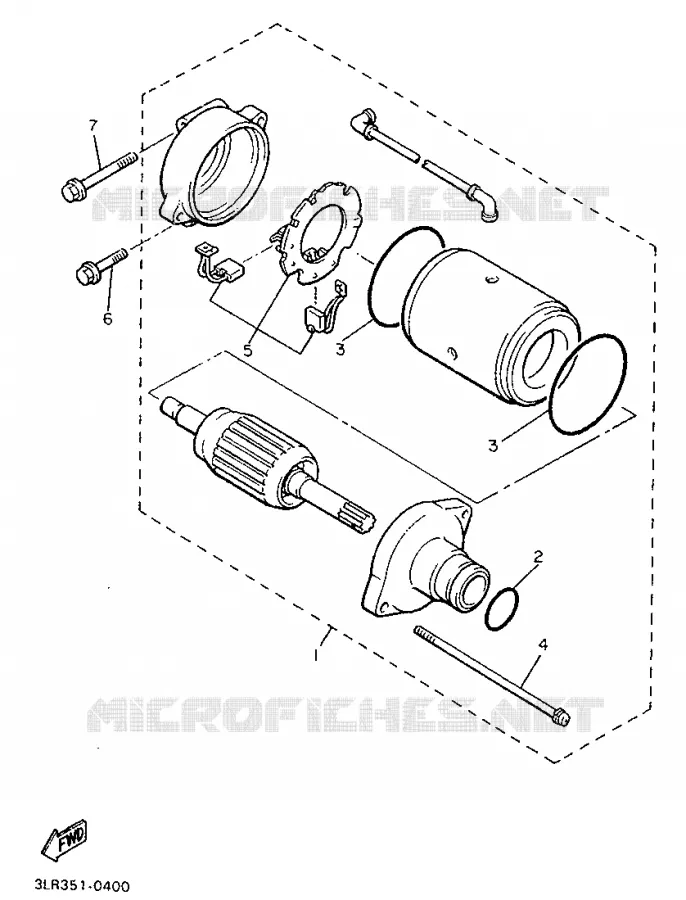 STARTMOTOR Yamaha MOTO 1200 1992 VMAX  V-MAX12