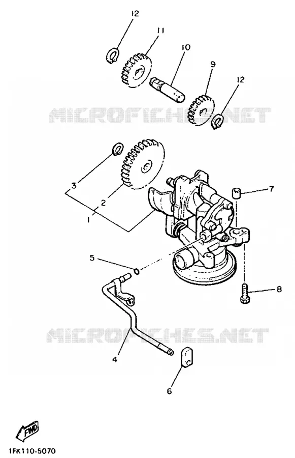 OLIEPOMP Yamaha MOTO 1200 1993 VMAX  V-MAX12
