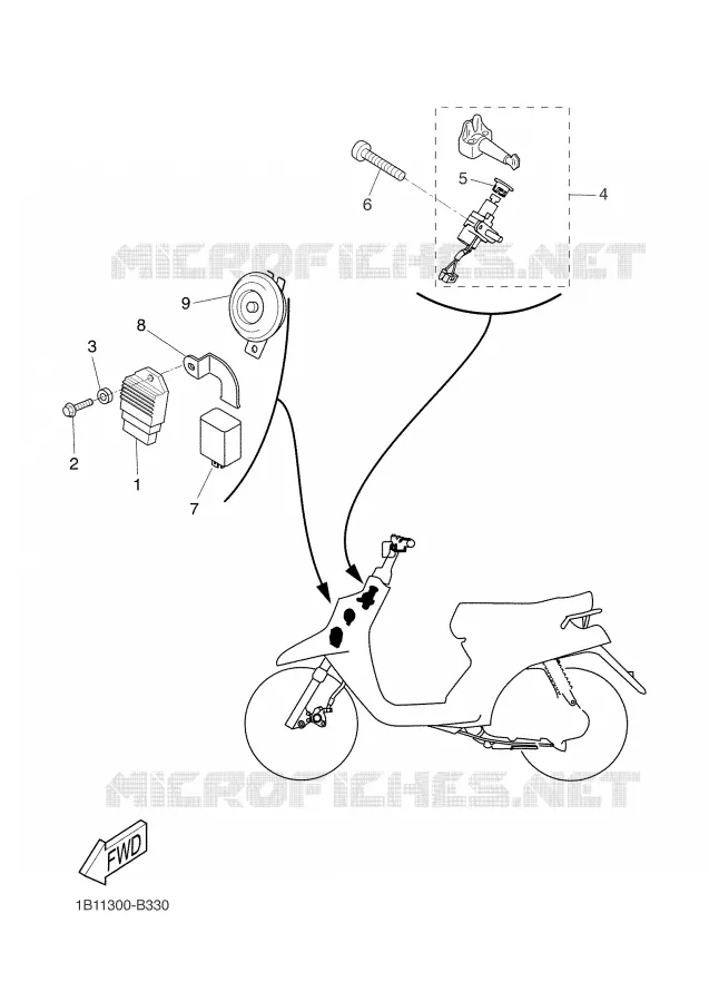 ELECTRISCH 1 Yamaha SCOOTER 50 2003 BW'S  CW50N