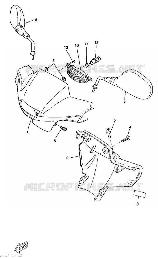 KAP 1 Yamaha SCOOTER 50 1995 BOOSTER  CW50RS