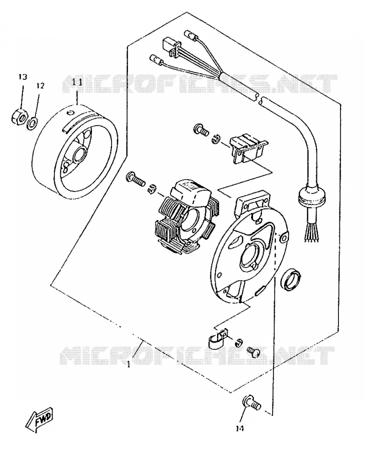 DYNAMO Yamaha SCOOTER 50 1996 BOOSTER  CW50RS