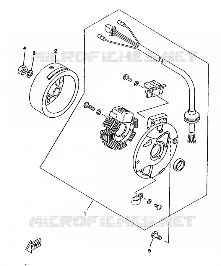 DYNAMO Yamaha SCOOTER 50 1996 BOOSTER  CW50RS