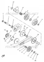 STARTMOTOR KOPPELINGS voor Yamaha CW50RS 1996