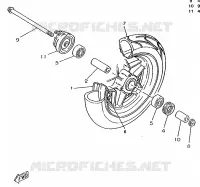 VOORWIEL voor Yamaha CW50RS 1996