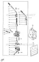CARBURATEUR  voor Yamaha CW50RS 1996