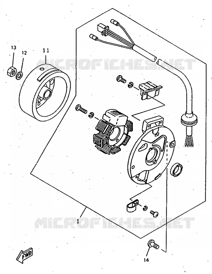 DYNAMO Yamaha SCOOTER 50 1997 BOOSTER  CW50RS