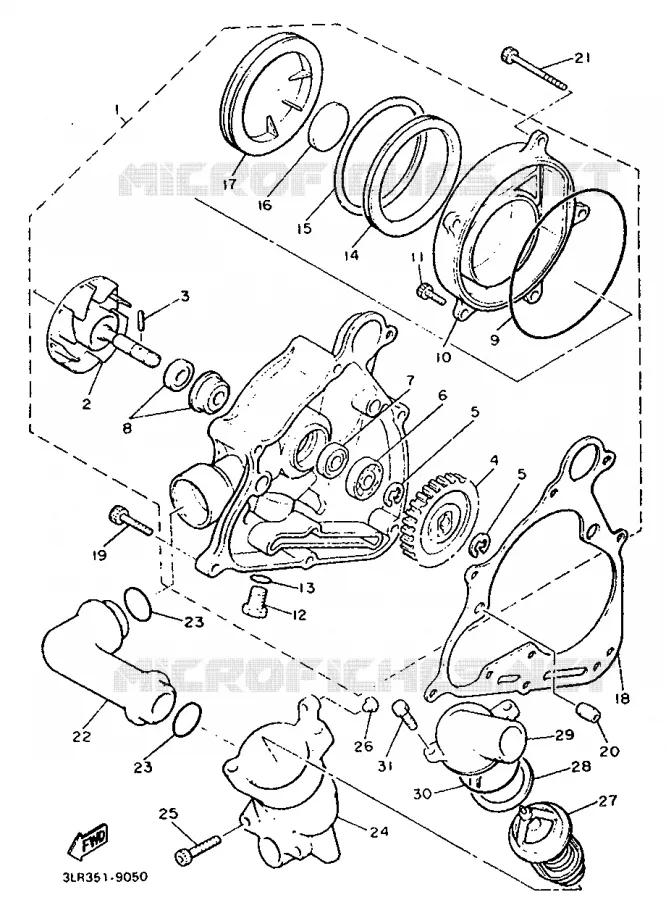 WATERPOMP Yamaha MOTO 1200 1997 VMAX  V-MAX12
