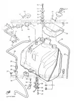 BENZINE TANK voor Yamaha VMX12 1997