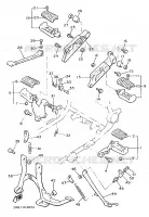 STANDAARD / VOETSTEUN voor Yamaha VMX12 1997