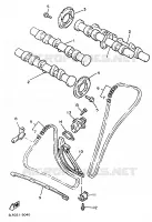 NOKKENAS / KETTING voor Yamaha VMX12 1997