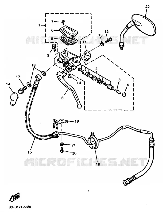 POMP VOOR Yamaha MOTO 1200 1999 VMAX  VMX12