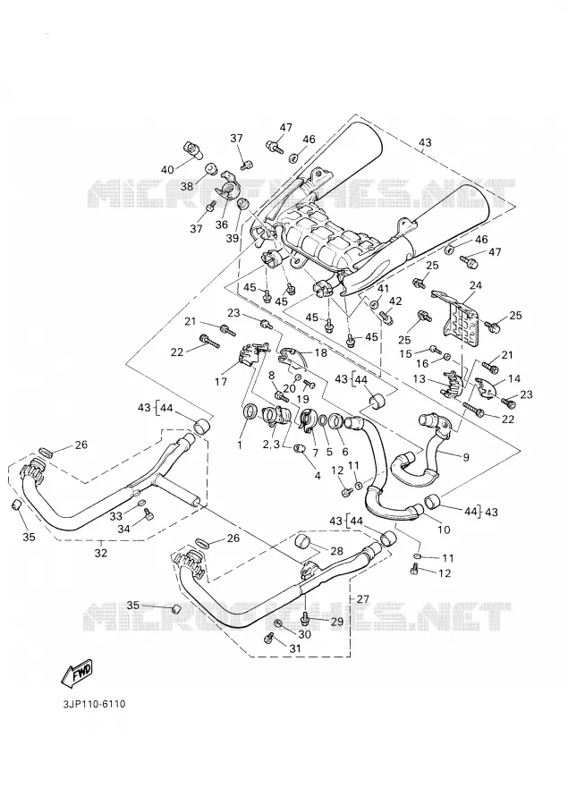 UITLAAT Yamaha MOTO 1200 2001 VMAX  VMX12