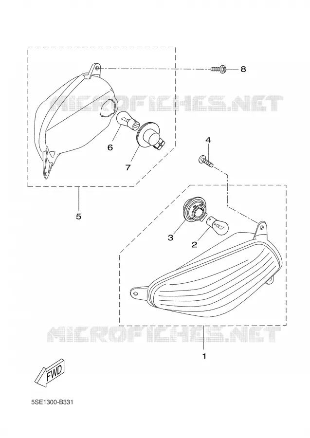 KNIPPERLICHT Yamaha SCOOTER 300 2002 VERSITY  VP300