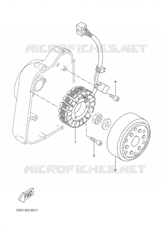 DYNAMO Yamaha SCOOTER 300 2004 VERSITY  VP300 VERSITY