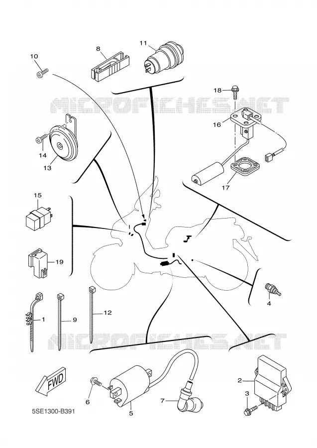 ELECTRISCH 2 Yamaha SCOOTER 300 2004 VERSITY  VP300 VERSITY