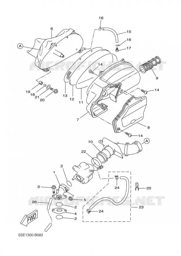 INLAAT Yamaha SCOOTER 300 2006 VERSITY  VP300 VERSITY