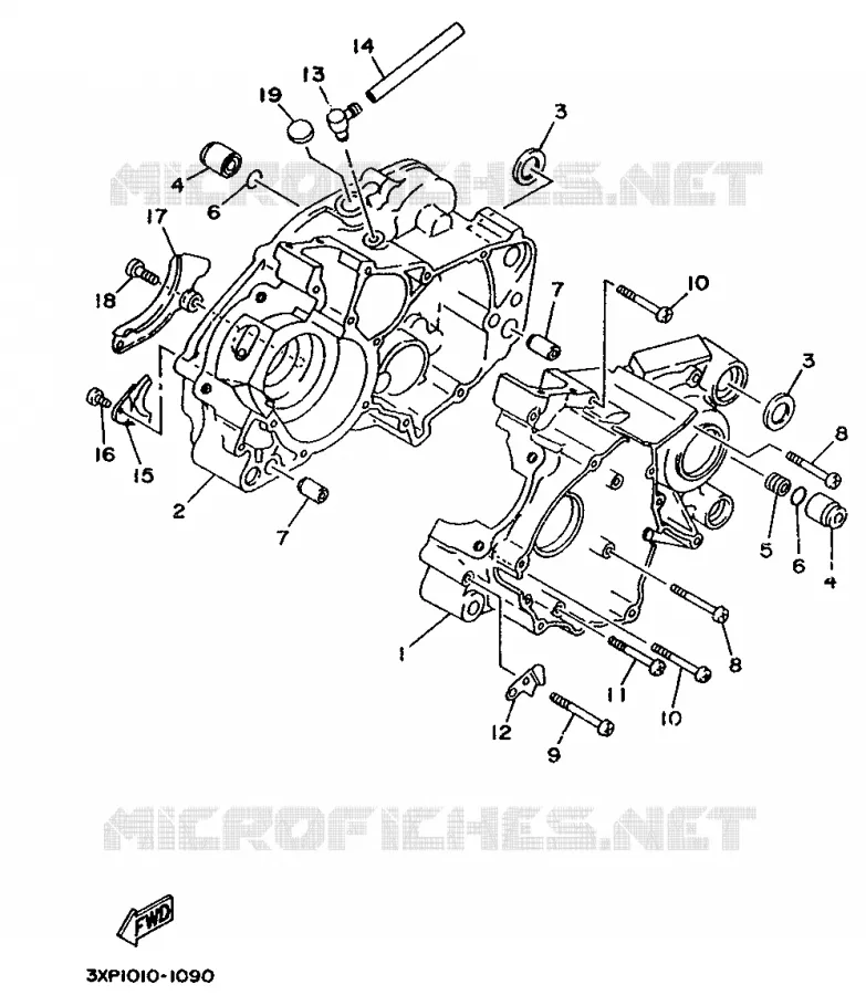 CARTERDELEN Yamaha MOTO 200 1994 WR  WR200