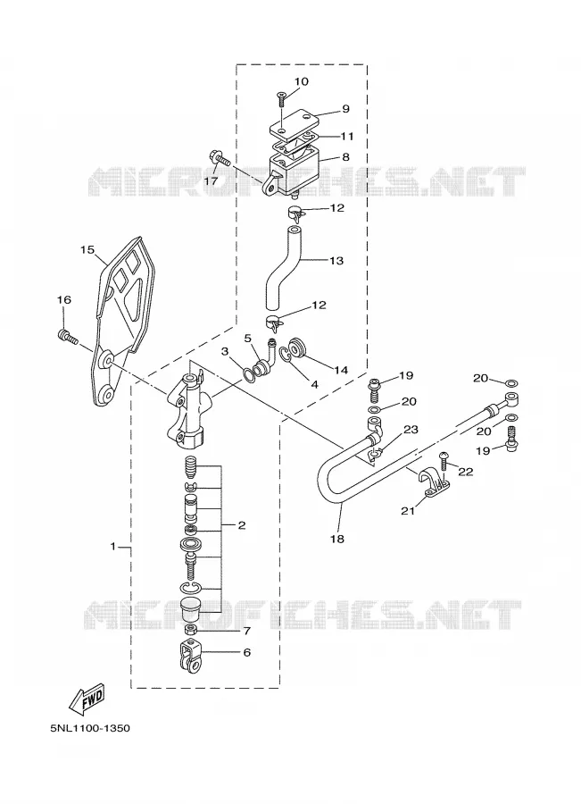 REMPOMP ACHTER Yamaha MOTO 250 2002 WRF  WR250F