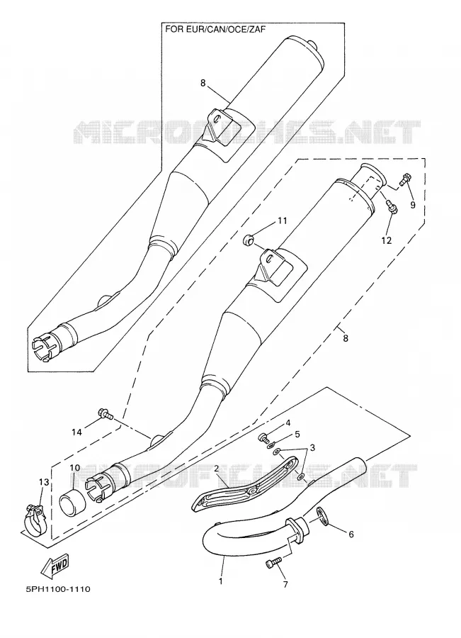 UITLAAT Yamaha MOTO 250 2002 WRF  WR250F