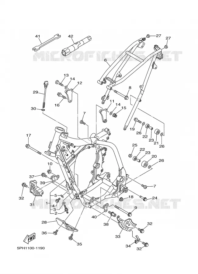 FRAME Yamaha MOTO 250 2002 WRF  WR250F