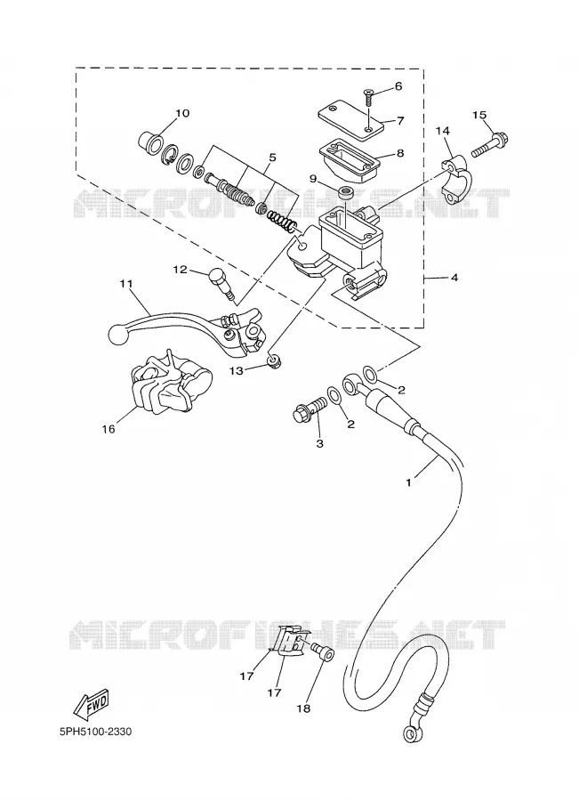 POMP VOOR Yamaha MOTO 250 2002 WRF  WR250F
