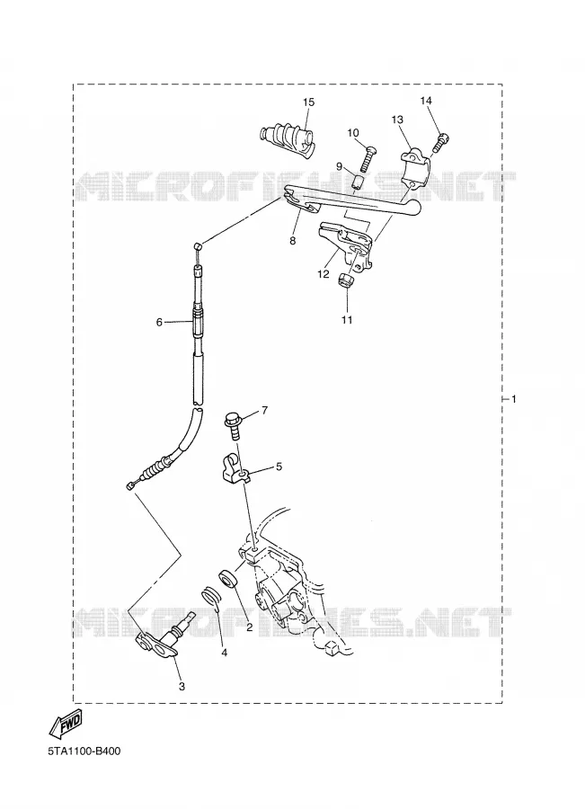 OPTIONELE ONDERDELEN Yamaha MOTO 250 2003 WRF  WR250F