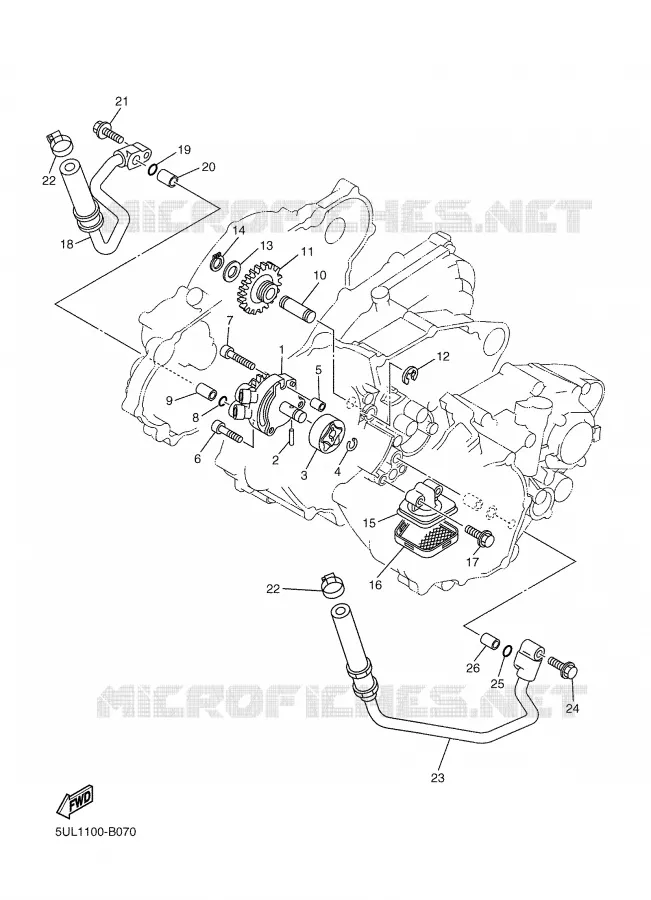 OLIEPOMP Yamaha MOTO 250 2004 WRF  WR250F