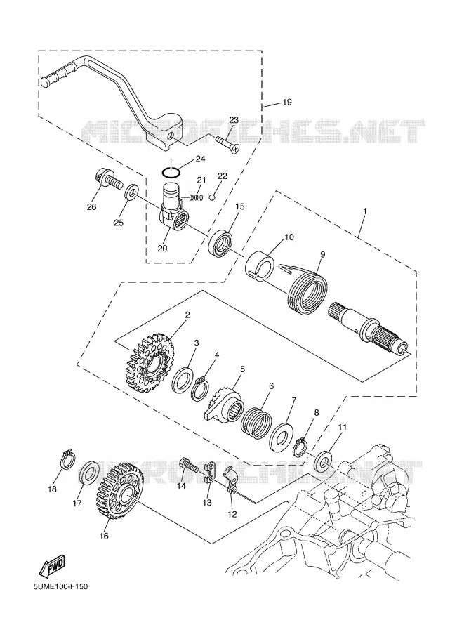 STARTMOTOR Yamaha MOTO 250 2007 WRF  WR250F