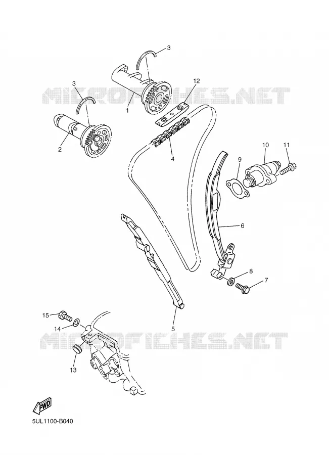 NOKKENAS / KETTING Yamaha MOTO 250 2005 WRF  WR250FT